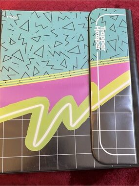 Trapper Keeper Retro Graphic Binder - Teal, Pink & Black